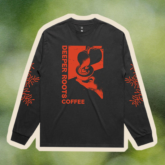 Deeper Roots Heavy LS Tee - Deeper Roots Coffee